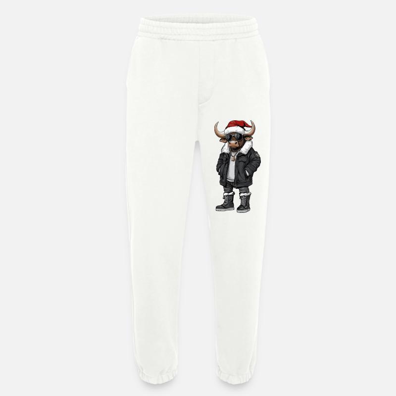Stier Weihnachten Winter - Heavyweight Jogginghose - made by SPREAD  - OFF WHITE