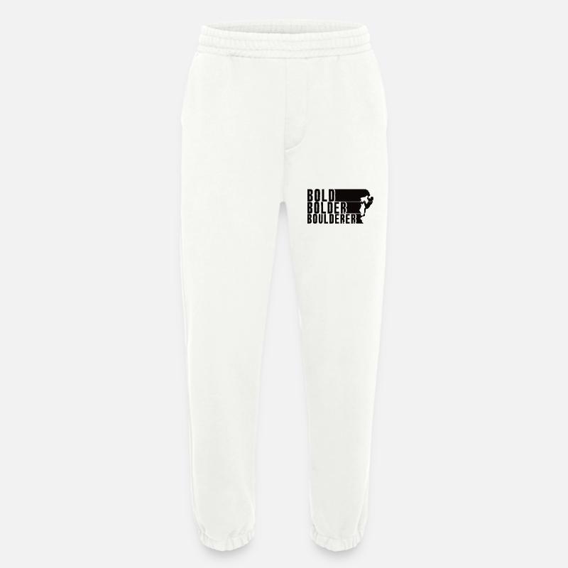 Bold Bolder Boulderer Boulder Bouldern - Heavyweight Jogginghose - made by SPREAD  - OFF WHITE