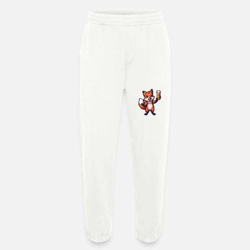 Fuchs Pixel Bier - Heavyweight Jogginghose - made by SPREAD  - OFF WHITE