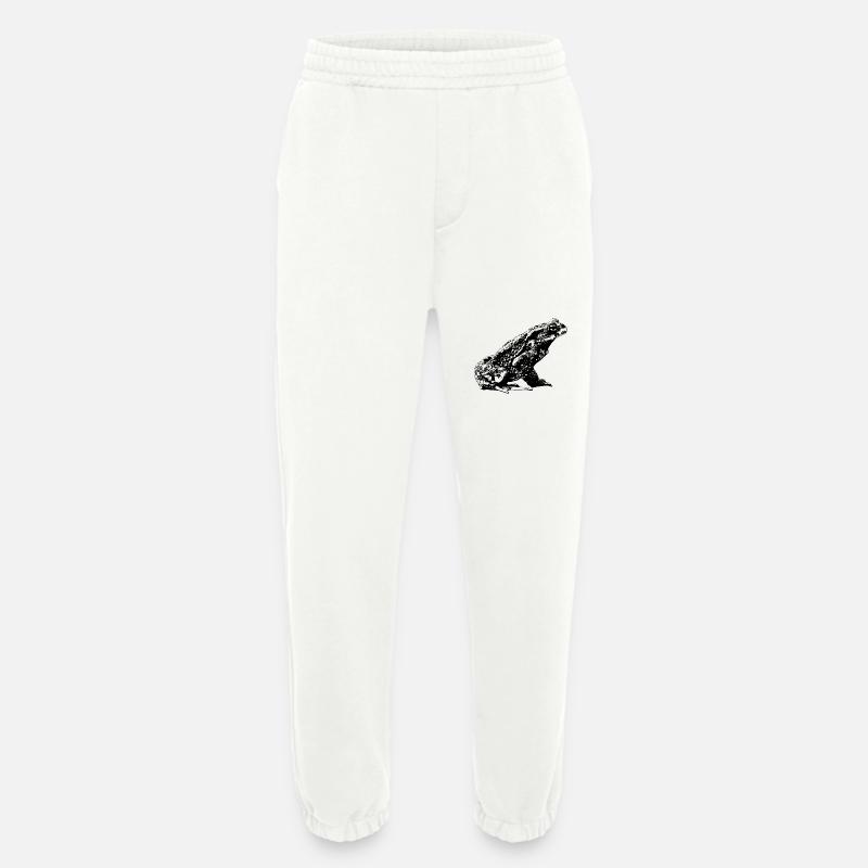 Toad / Bufo Bufo / Graphic - Heavyweight Jogging Pants - made by SPREAD  - OFF WHITE
