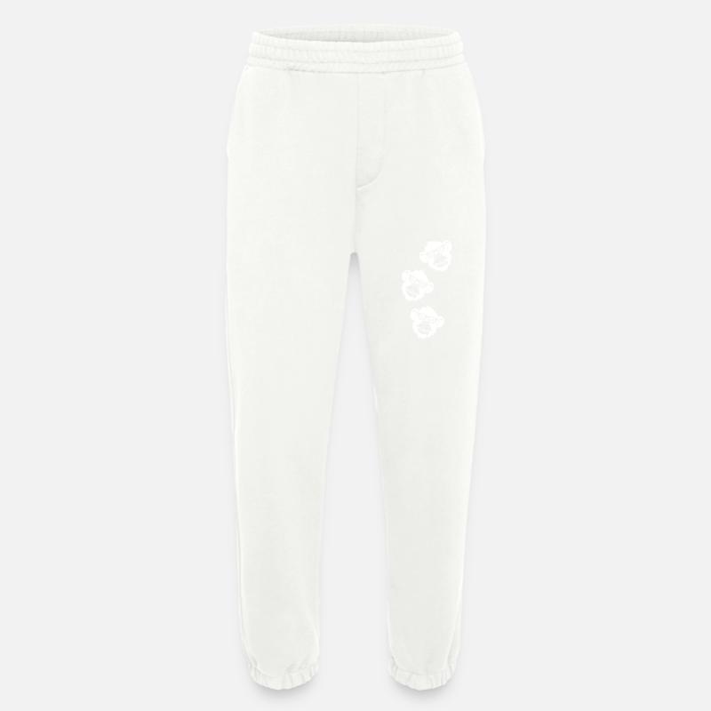 Monkey Cool Head - Heavyweight Jogging Pants - made by SPREAD  - OFF WHITE