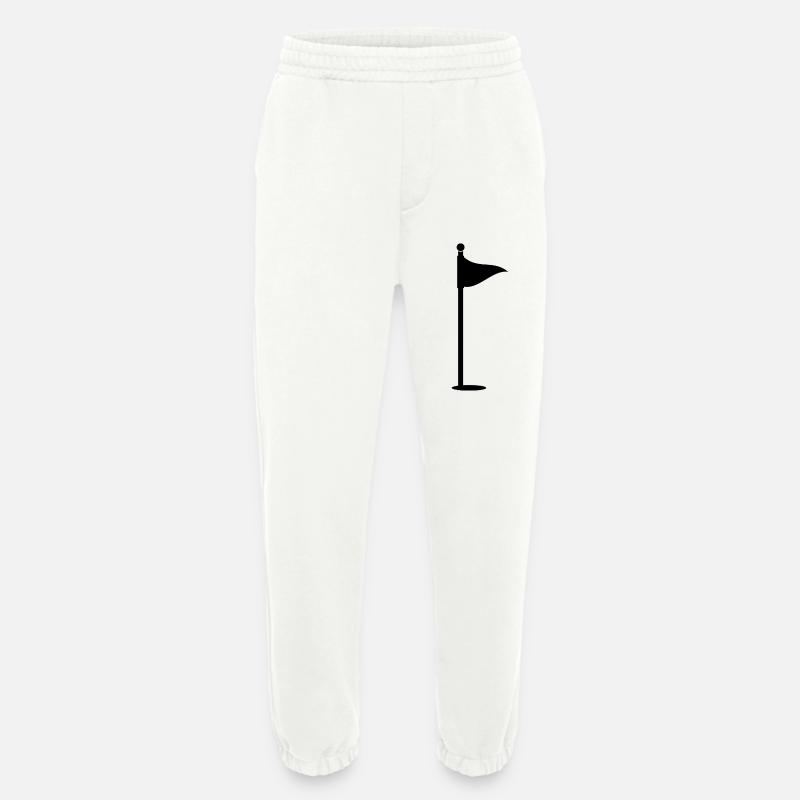 Drapeau de golf - Pantalon de jogging bio épais fabriqué en UE - OFF WHITE