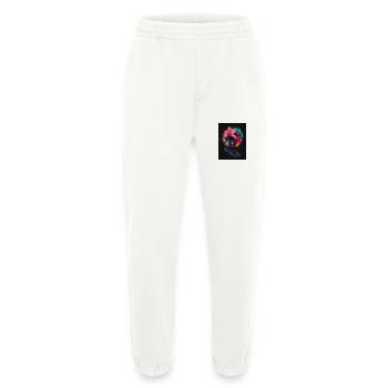 Explosion de couleurs - Pantalon de jogging bio épais fabriqué en UE - OFF WHITE - Devant