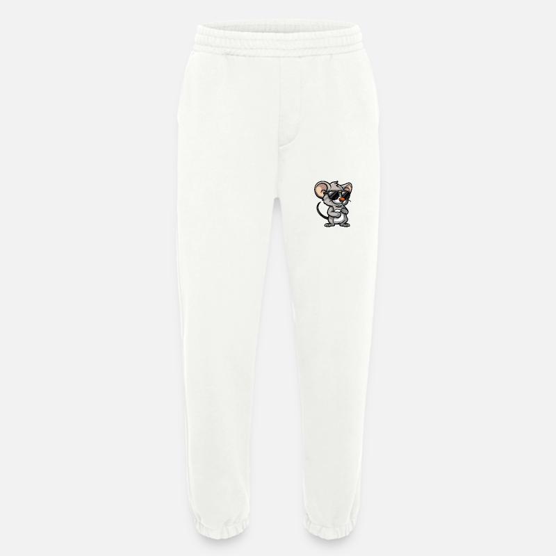 Mouse Cool Comic - Heavyweight Jogging Pants - made by SPREAD  - OFF WHITE