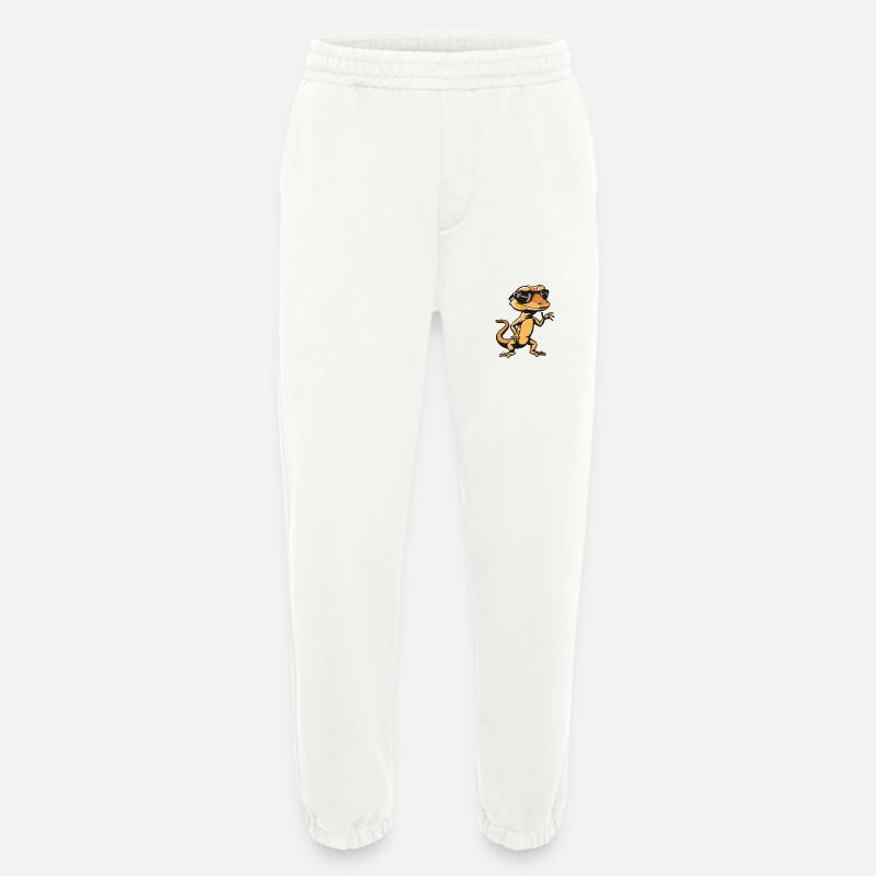 Lizard Cool Comic - Heavyweight Jogging Pants - made by SPREAD  - OFF WHITE