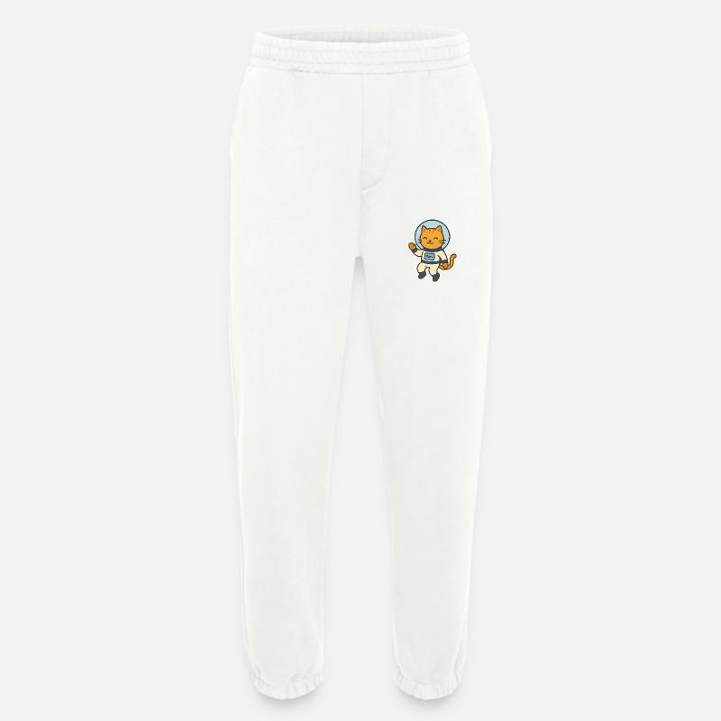 Astrocat - Heavyweight Jogging Pants - made by SPREAD  - OFF WHITE