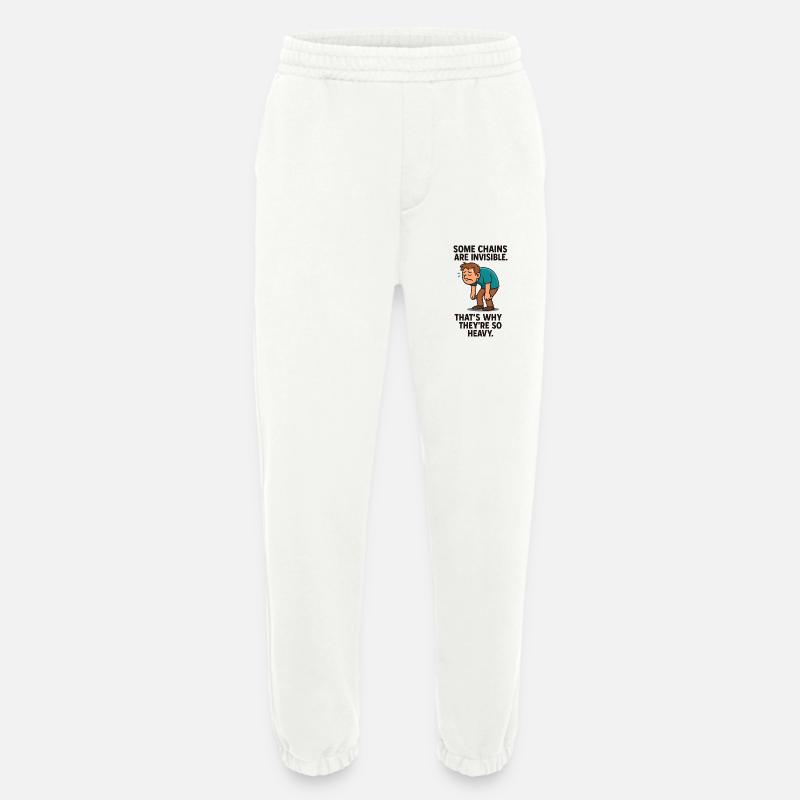 0007 invisible chains - Heavyweight Jogginghose - made by SPREAD  - OFF WHITE