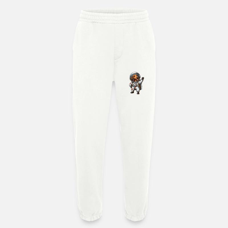 Dachshund Astronaut Space Science Fiction - Heavyweight Jogging Pants - made by SPREAD  - OFF WHITE