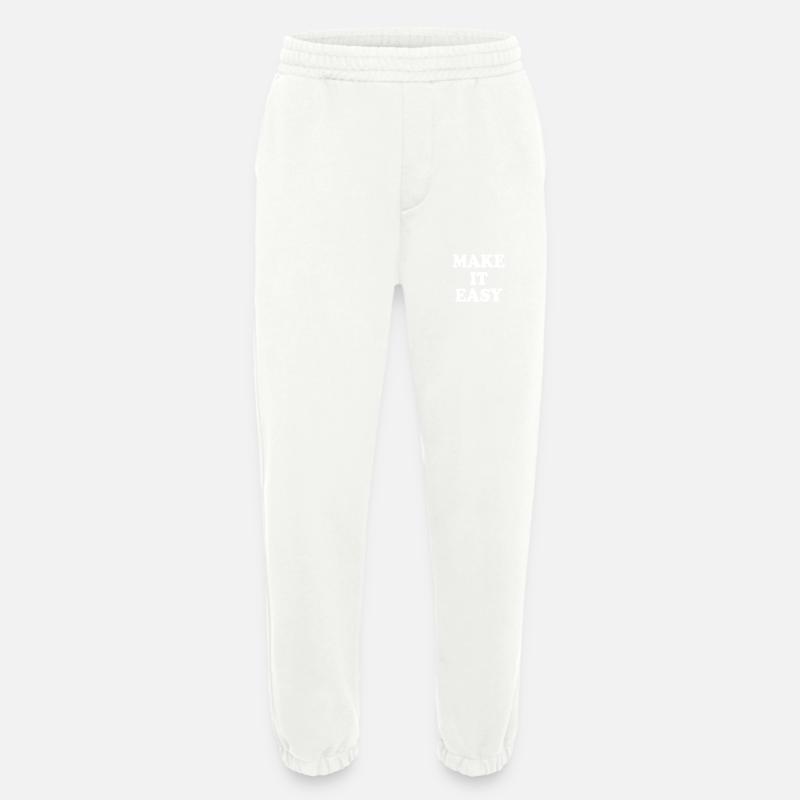Make it easy - Heavyweight Jogginghose - made by SPREAD  - OFF WHITE