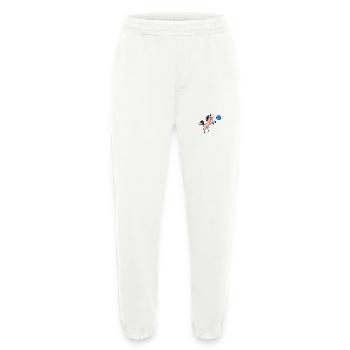Cute horse playing volleyball and jumping grunge - Heavyweight Jogging Pants - made by SPREAD  - OFF WHITE - Front
