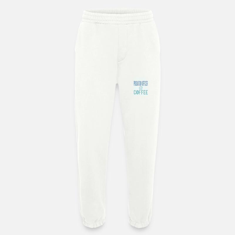 Probation officer coffee sentence - Heavyweight Jogging Pants - made by SPREAD  - OFF WHITE