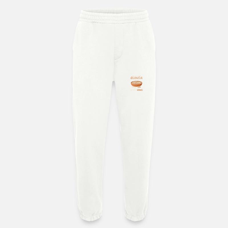 Quinoa Spruch - Heavyweight Jogginghose - made by SPREAD  - OFF WHITE