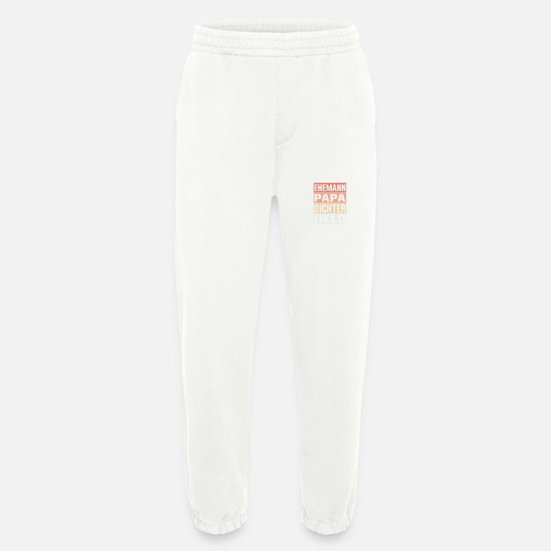 Dichter Vater Ehemann Held - Heavyweight Jogginghose - made by SPREAD  - OFF WHITE
