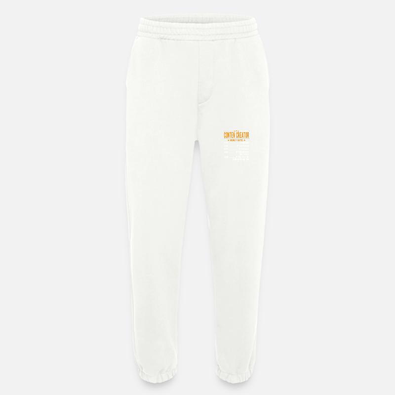 Contlen Creator Stundenlohn - Heavyweight Jogginghose - made by SPREAD  - OFF WHITE