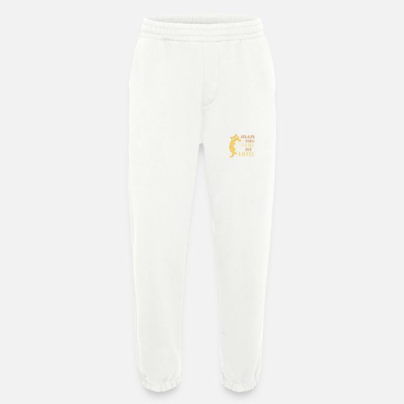Katze Ich will dich beißen - Heavyweight Jogginghose - made by SPREAD  - OFF WHITE