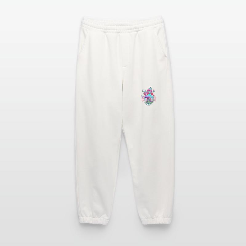 Psychedelische Pilze - Retro Wave Sunset Heavyweight Jogginghose - made by SPREAD 