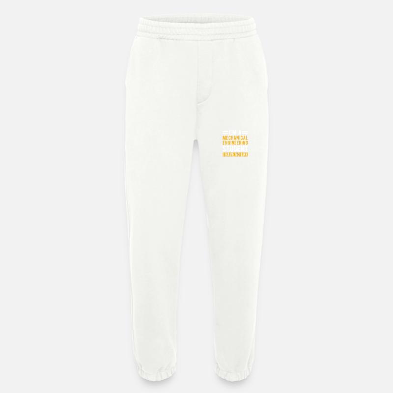 Mechanical Engineering Student Gift - Heavyweight Jogging Pants - made by SPREAD  - OFF WHITE