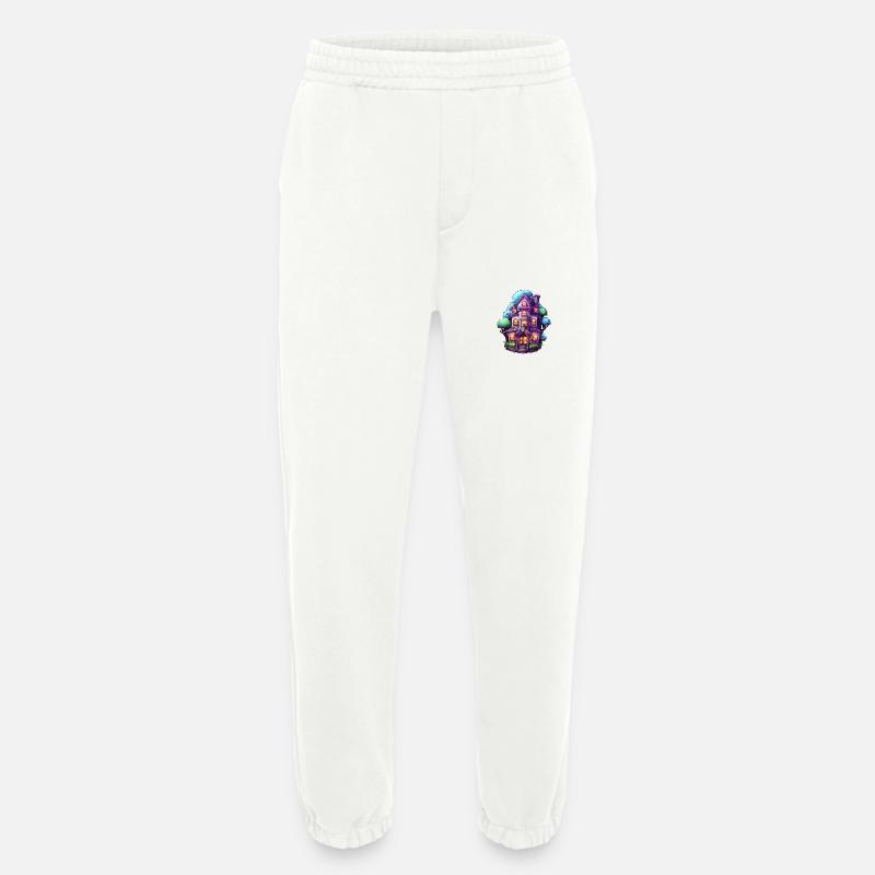 Comic Spukhaus - Heavyweight Jogginghose - made by SPREAD  - OFF WHITE