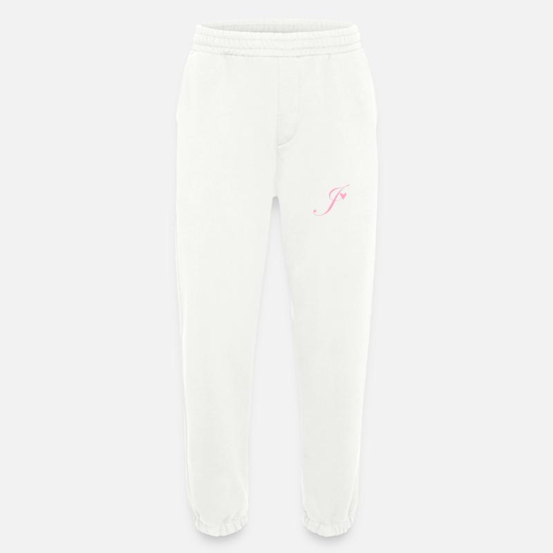 Monogramm J Herz Ranke - Heavyweight Jogginghose - made by SPREAD  - OFF WHITE