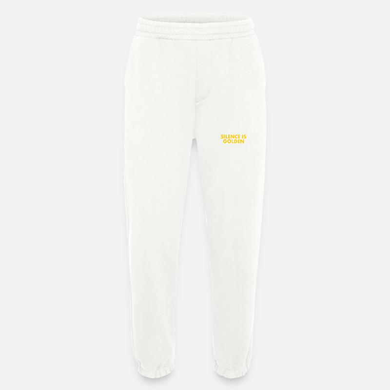 Silence is golden - Heavyweight Jogginghose - made by SPREAD - OFF WHITE
