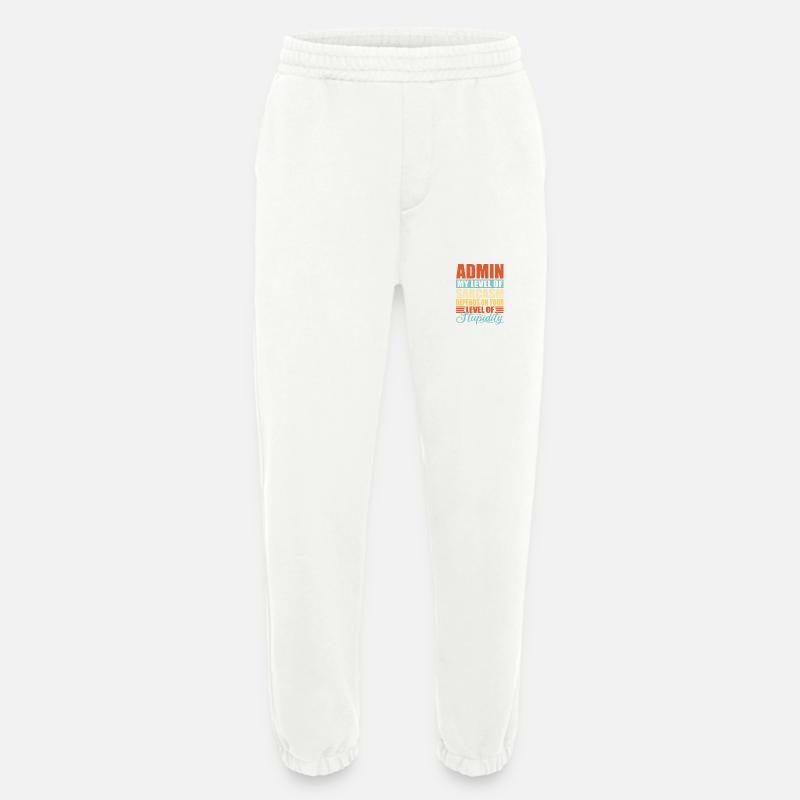 Admin sarcasm Funny Admin - Heavyweight Jogging Pants - made by SPREAD  - OFF WHITE