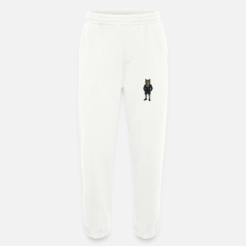 Successful wolf - Heavyweight Jogging Pants - made by SPREAD  - OFF WHITE