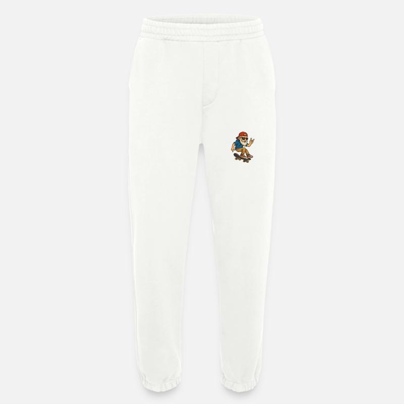 Skateboard Papi - Pantalon de jogging bio épais fabriqué en UE - OFF WHITE