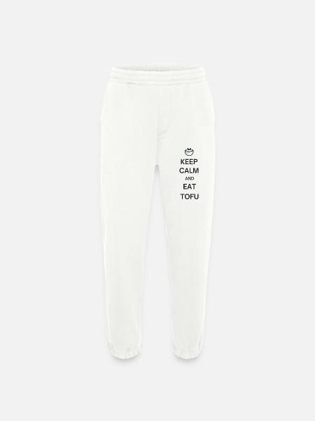 Keep Calm And Eat Tofu - Heavyweight Jogging Pants - made by SPREAD - OFF WHITE