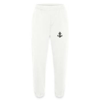 Klassischer Tattoo Anker eleganter Skizzen Style - Heavyweight Jogginghose - made by SPREAD  - OFF WHITE - Vorne