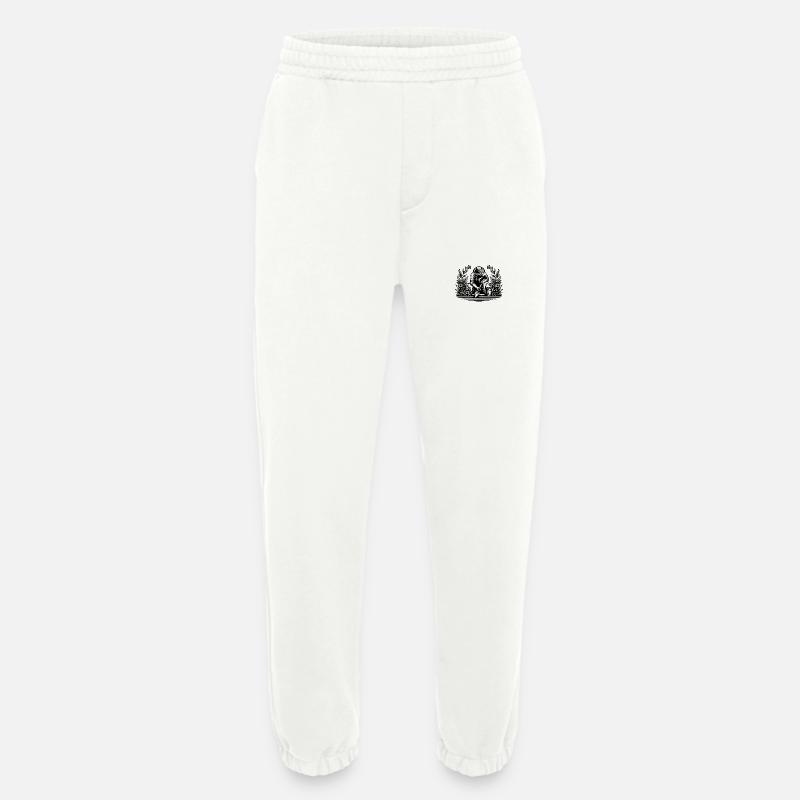 Hobbygärtner beim gärtnern im Blumenbeet - Heavyweight Jogginghose - made by SPREAD  - OFF WHITE