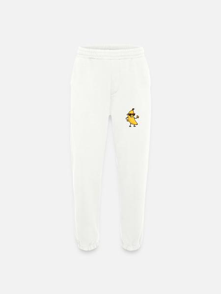 Banana Comic - Heavyweight Jogging Pants - made by SPREAD  - OFF WHITE