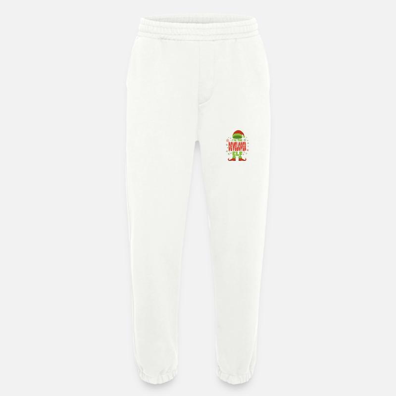 Software Developer Christmas Elf - Heavyweight Jogging Pants - made by SPREAD  - OFF WHITE