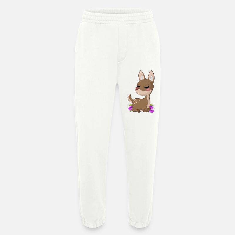 Träumendes Comic Reh - Heavyweight Jogginghose - made by SPREAD  - OFF WHITE