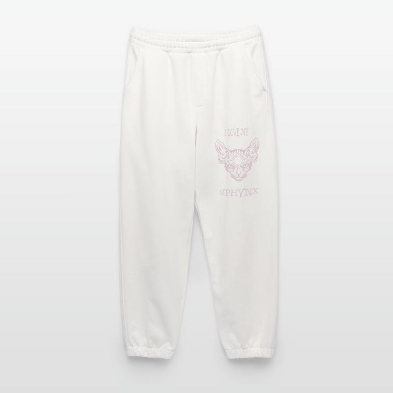 Chat nu Sphynx chat Pantalon de jogging bio épais fabriqué en UE