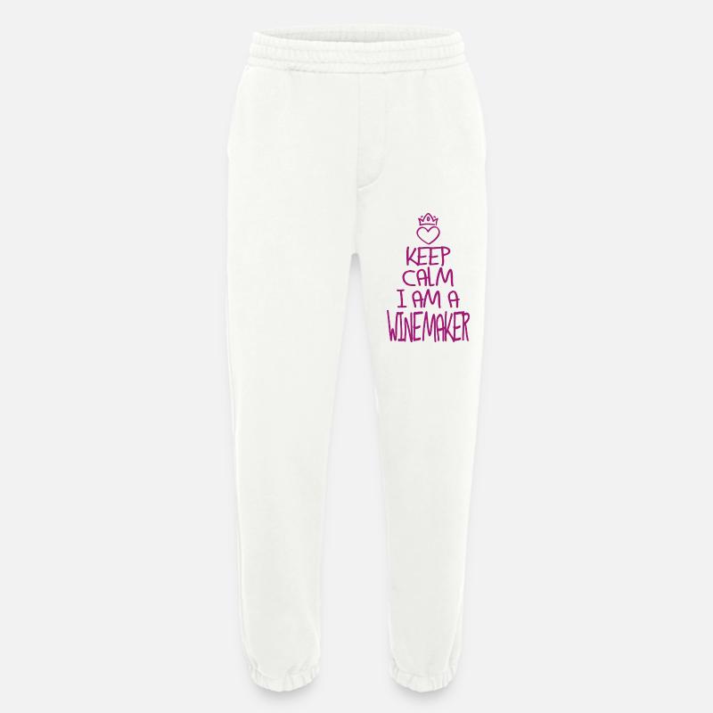Meilleur winemaker jamais Winemaker Gift - Pantalon de jogging bio épais fabriqué en UE - OFF WHITE