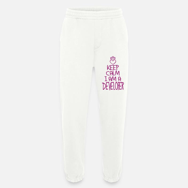 Keep Calm Softwareentwickler cool Geschenk - Heavyweight Jogginghose - made by SPREAD  - OFF WHITE
