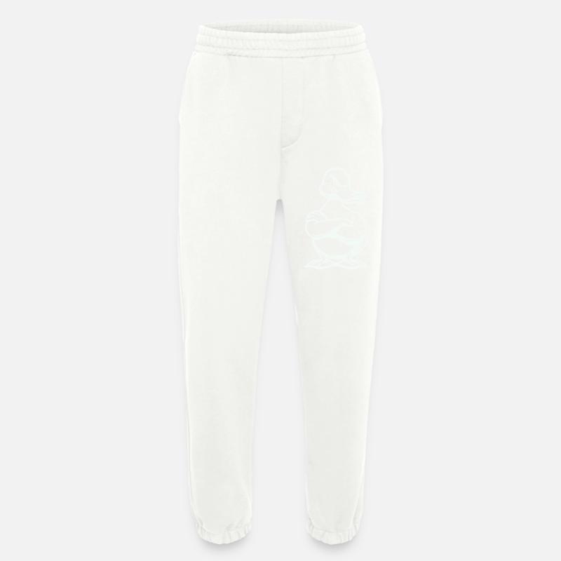 Duck Duck Comic - Heavyweight Jogging Pants - made by SPREAD  - OFF WHITE