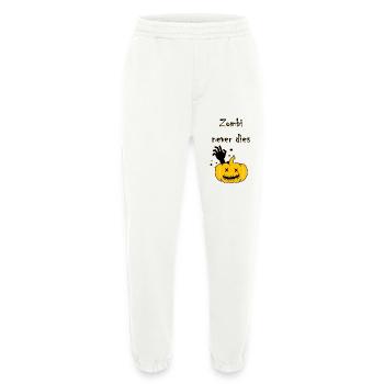 Zombi never dies - Heavyweight Jogging Pants - made by SPREAD  - OFF WHITE - Front