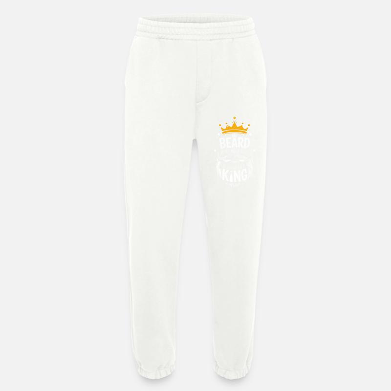 Beard Mustache Bearded Men - Heavyweight Jogging Pants - made by SPREAD  - OFF WHITE