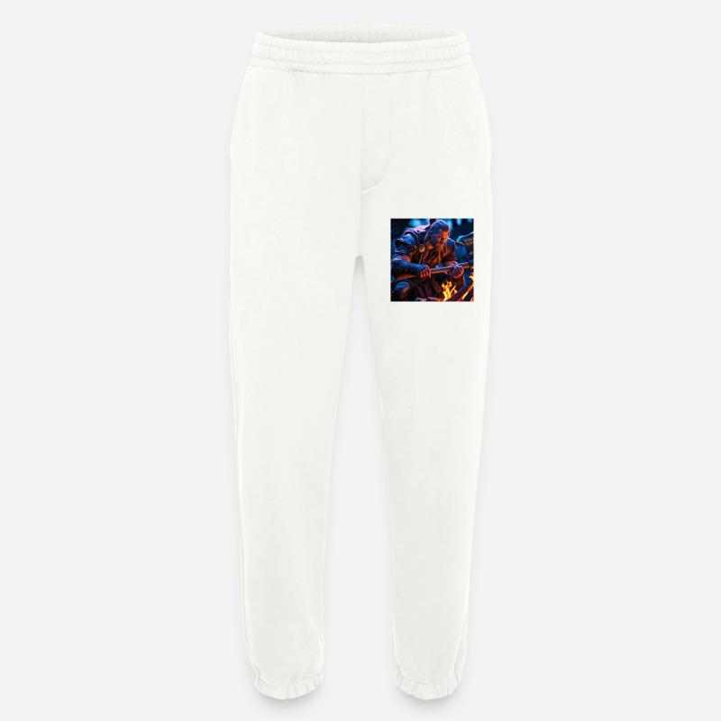 Fantasy Wikinger mit einer Axt - Heavyweight Jogginghose - made by SPREAD  - OFF WHITE