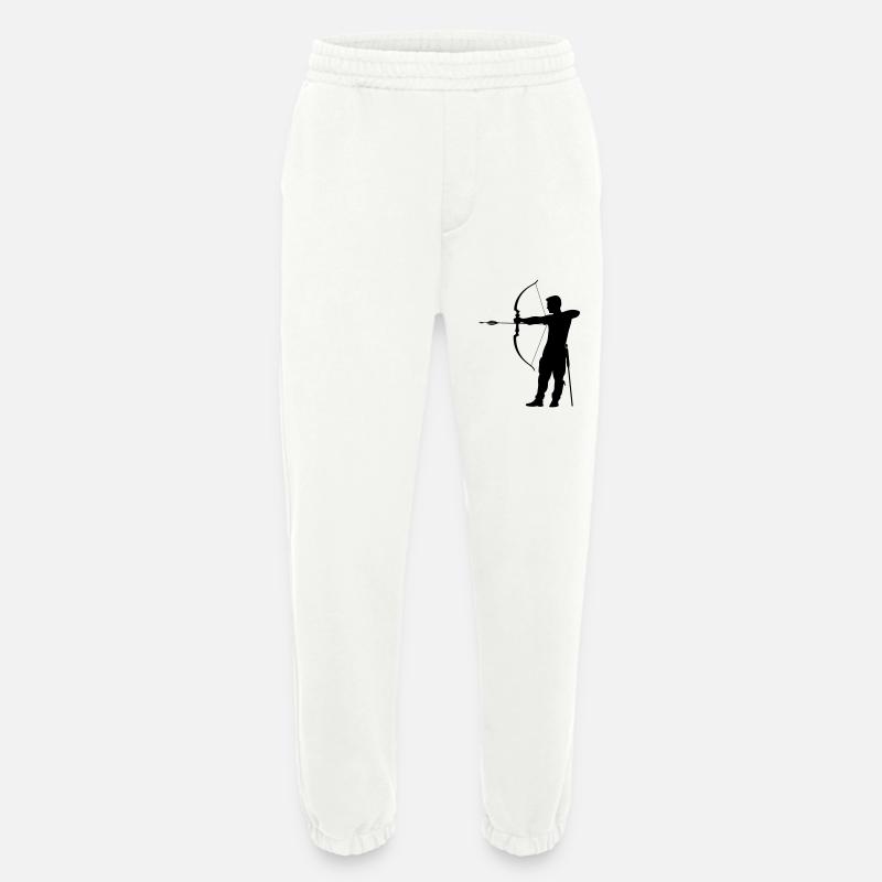 Bogenschießen Mann Silhouette - Heavyweight Jogginghose - made by SPREAD  - OFF WHITE