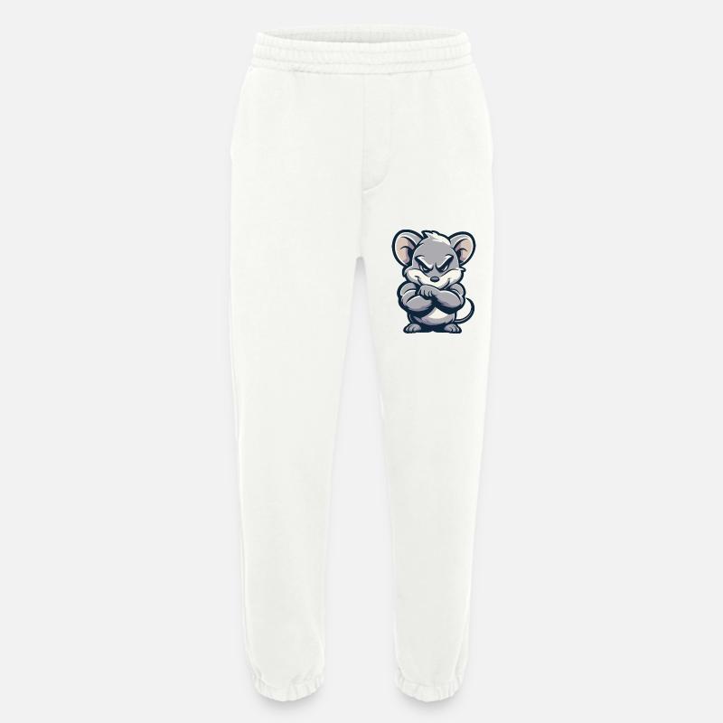 Mouse Comic - Heavyweight Jogging Pants - made by SPREAD  - OFF WHITE