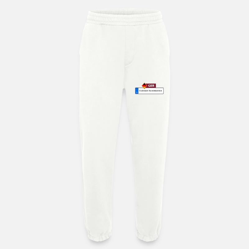 Secured Democratic 2.0 | Gift - Heavyweight Jogging Pants - made by SPREAD  - OFF WHITE