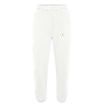 Hanf Weed Gras Marihuana Hanfwerker Zimmerer Zimme - Heavyweight Jogginghose - made by SPREAD  - OFF WHITE - Vorne