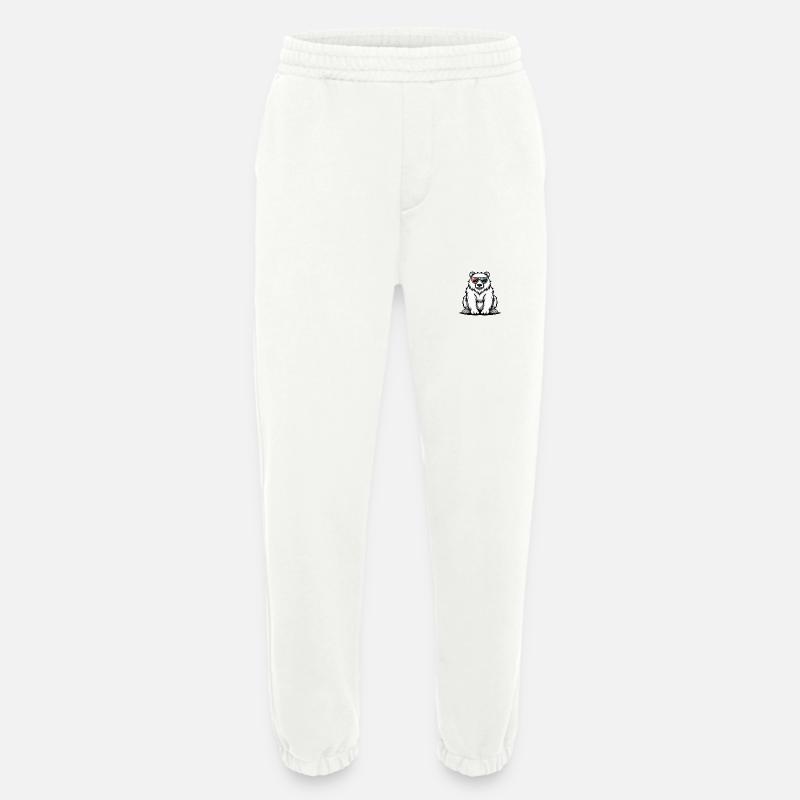 Eisbär Cool Tier - Heavyweight Jogginghose - made by SPREAD  - OFF WHITE
