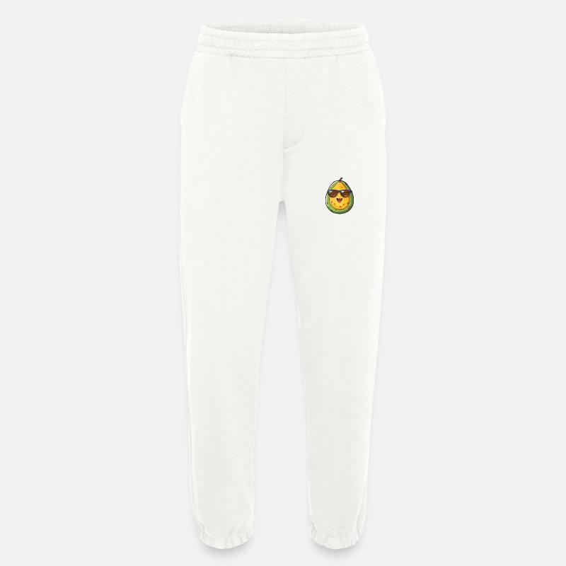 Kawaii Avocado Nerd: Gesunde Intelligenz - Heavyweight Jogginghose - made by SPREAD  - OFF WHITE