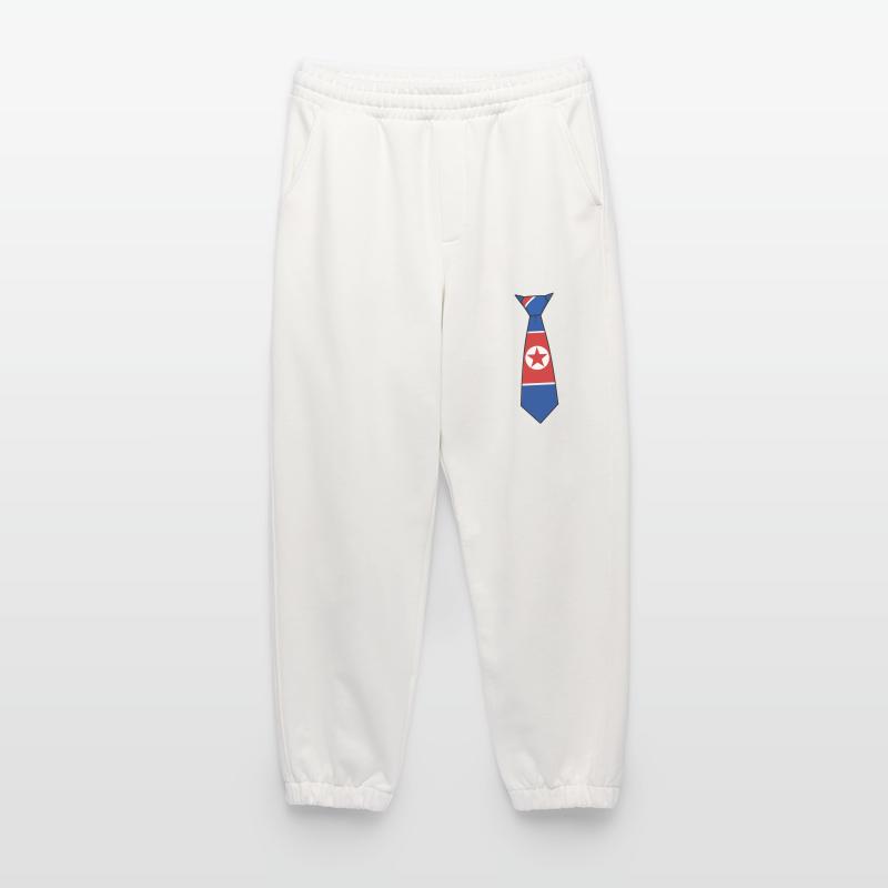 Cravate Corée du Nord – Conception du drapeau Pantalon de jogging bio épais fabriqué en UE