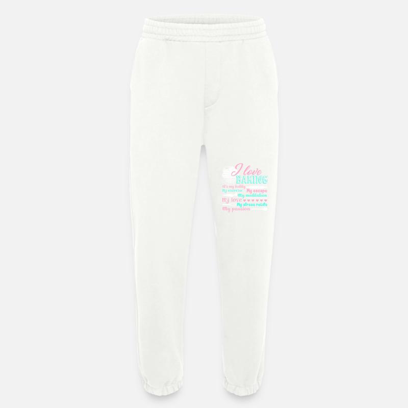 Baker I Love Baking - Heavyweight Jogging Pants - made by SPREAD  - OFF WHITE