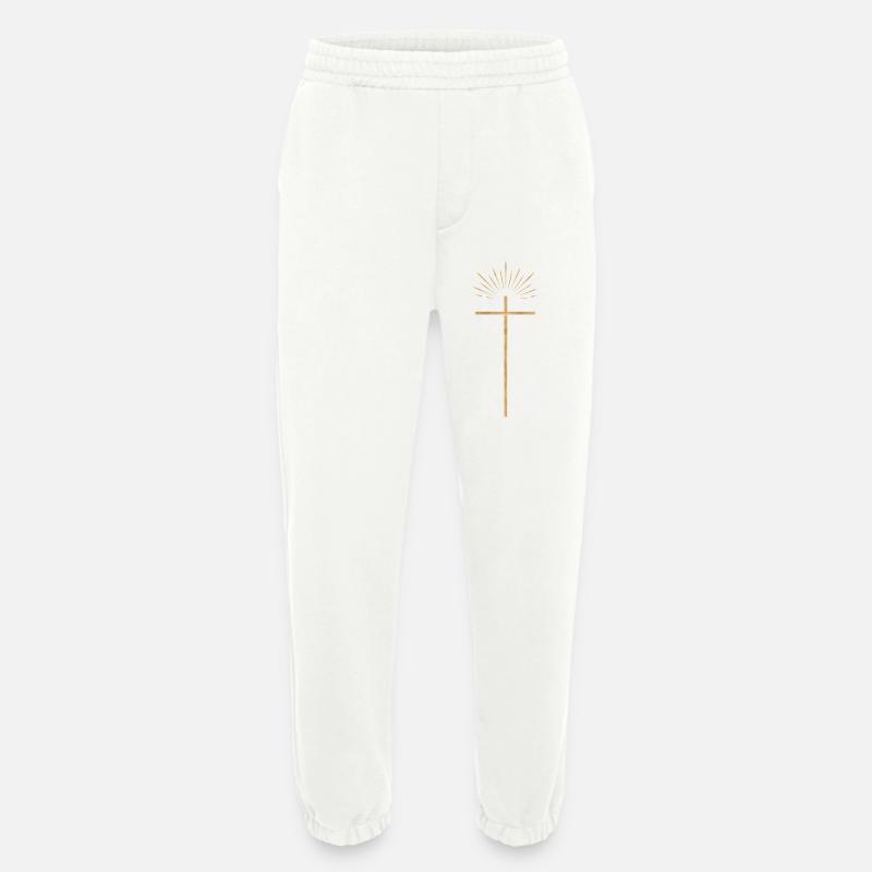 he is risen - Heavyweight Jogging Pants - made by SPREAD  - OFF WHITE