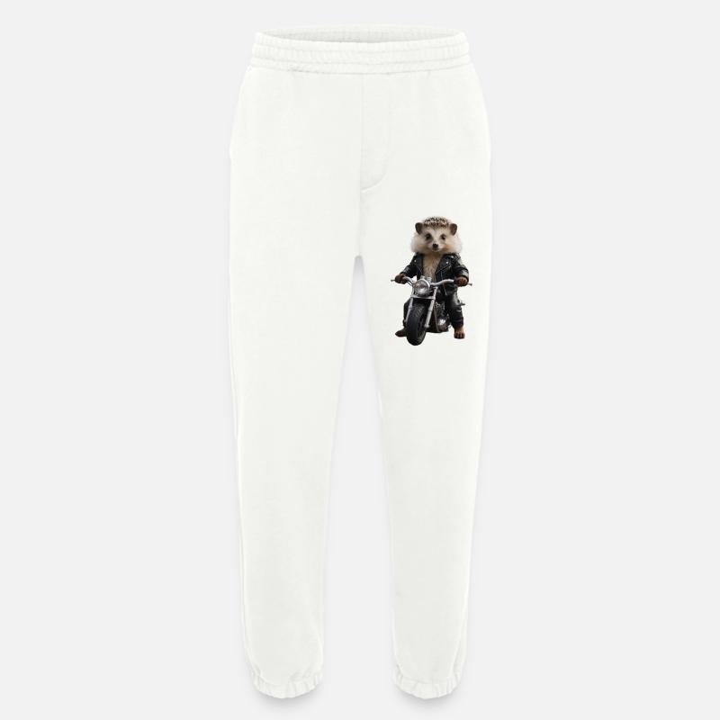 Biker-Igel - Heavyweight Jogginghose - made by SPREAD  - OFF WHITE